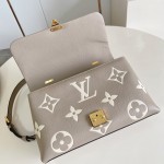 Louis Vuitton Madeleine MM Handbag M46041 Black Monogram Empreinte Replica