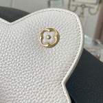Louis Vuitton Capucines BB Black/White Taurillon Leather Handbag with Gold Hardware