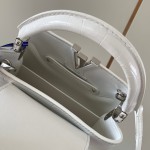 White Dynamic Chip Premium Leather Handbag M92173 Replica