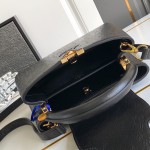 Louis Vuitton Capucines BB Black Custom Taurillon Leather Handbag M24713 M24714