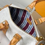 Louis Vuitton Keepall Bandoulière 25 Handbag M15706 White – MB163c Chip