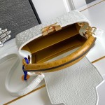 Louis Vuitton Capucines BB White Taurillon Leather Handbag M24713