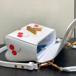 Louis Vuitton Twist PM White Cherry Wave Epi Leather Handbag M13239 M50332