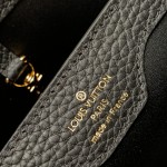 Louis Vuitton Capucines BB Black and Grey Handbag Custom M20844 M20845