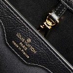 Louis Vuitton Capucines BB Black Custom Taurillon Leather Handbag M24713 M24714
