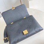 Louis Vuitton Madeleine MM Handbag M46041 Black Monogram Empreinte Replica