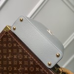 Louis Vuitton Capucines MM Handbag M21296 Small in Grey Leather