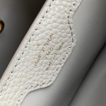 Louis Vuitton Capucines MM Handbag M21296 Medium in Grey Leather