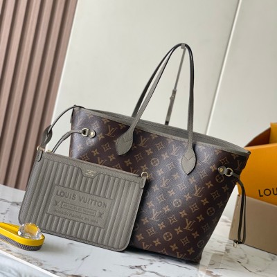 Louis Vuitton - Neverfull Inside Out Medium Bag M12063 Elephant Gray MB Chip Edition