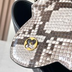 Louis Vuitton Capucines BB M81408 Black Python Dynamic Chip Leather Bag