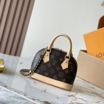 Louis Vuitton Alma Mini Handbag M25529 Monogram / M14933 Ivory White – Premium MB163c Chip