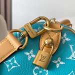 Louis Vuitton Speedy P9 Bandouliere 25 Handbag M11562 Windy Purple & M11561 Lake Blue with A-grade Full Steel Hardware (9.84 x 5.91 x 5.91 inches)