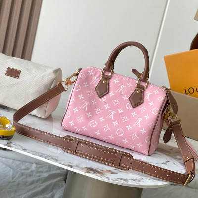 Louis Vuitton - Speedy P9 Bandoulière 25 M15278 / M15279 Premium MB163C Chip Replica Leather Handbag