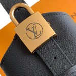 Louis Vuitton Low Key Hobo Bag in grained calfskin leather with adjustable shoulder strap