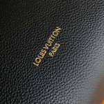 Louis Vuitton Low Key Hobo Bag in grained calfskin leather with adjustable shoulder strap