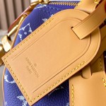 Louis Vuitton Speedy P9 Bandouliere 25 Handbag M11562 Windy Purple & M11561 Lake Blue with A-grade Full Steel Hardware (9.84 x 5.91 x 5.91 inches)