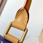 Louis Vuitton Speedy P9 Bandouliere 25 Handbag M11562 Windy Purple & M11561 Lake Blue with A-grade Full Steel Hardware (9.84 x 5.91 x 5.91 inches)