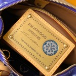 Louis Vuitton Speedy P9 Bandouliere 25 Handbag M11562 Windy Purple & M11561 Lake Blue with A-grade Full Steel Hardware (9.84 x 5.91 x 5.91 inches)