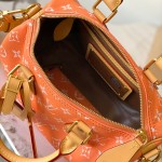 Louis Vuitton Speedy P9 Bandouliere 25 Handbag M13912 Tangerine Orange with A-grade Full Steel Hardware (9.84 x 5.91 x 5.91 inches)