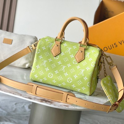 Louis Vuitton - Speedy P9 Bandoulière 25 Anise Green Handbag (MB163c Chip Version)