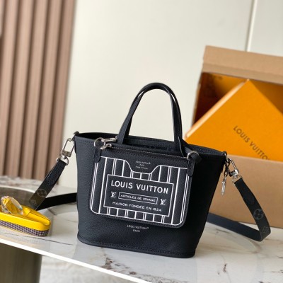 Louis Vuitton - Neverfull Bandoulière Inside Out BB M15210 Premium MB Chip Replica Leather Handbag