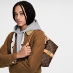 Louis Vuitton Pochette Voyage Souple M26015 in Monogram Canvas with Boro Patchwork