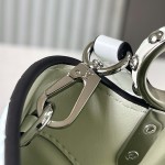 Louis Vuitton Capucines N93163 in White and Pink Crocodile Leather with Monogram Flower Pattern and Metallic Accents