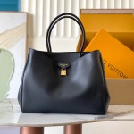 Louis Vuitton Vendôme Bag with Monogram Lock and Satin Finish Calf Leather