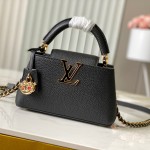 Louis Vuitton Capucines East-West Handbag in Taurillon Leather – Small & Large