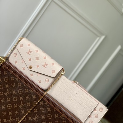 Louis Vuitton - Pochette Félicie Chain Bag M14968 Two-Tone Monogram Leather