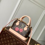Louis Vuitton Nano Alma M13416 Cherry Monogram Handbag