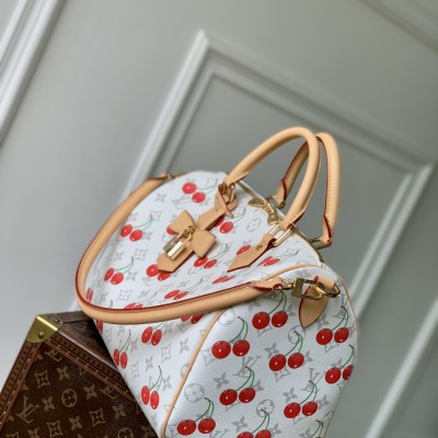 Louis Vuitton - Speedy Soft 30 Bag M14238 Cherry Monogram Murakami Reissue Collection