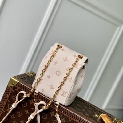 Louis Vuitton - Nano Noé M13656 Dual Tone Monogram Empreinte Leather Backpack Replica