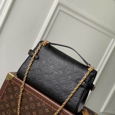 Louis Vuitton - Anytime Flap Bag M14973 Beige / M14604 Black Monogram Empreinte Leather