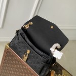 Louis Vuitton Anytime Flap Bag M14973 Beige / M14604 Black Monogram Empreinte Leather