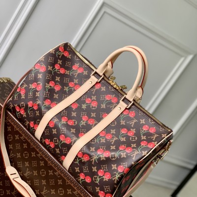 Louis Vuitton - Murakami Keepall Bandoulière 45 M13764 Cherry Monogram