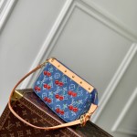 Louis Vuitton x Murakami Pochette Accessoires M13994 Cherry Monogram Denim