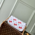 Louis Vuitton Wallet On Chain Ivy M14239 Cherry Murakami Re-edition Monogram Canvas