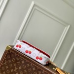 Louis Vuitton Wallet On Chain Ivy M14239 Cherry Murakami Re-edition Monogram Canvas