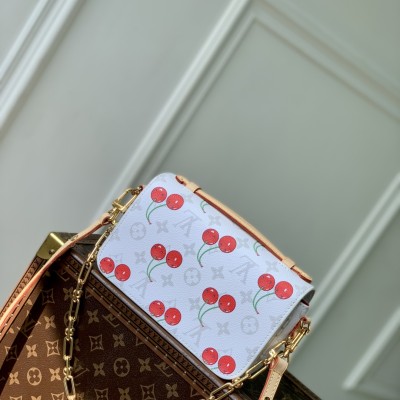 Louis Vuitton - Murakami Pochette Métis East West M14231 Cherry Monogram