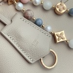Louis Vuitton Capucines Souple M12929 Gray Medium Grained Calfskin Handbag