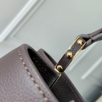 Louis Vuitton Capucines Souple MM Chocolate Brown Handbag