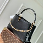 Louis Vuitton Capucines Souple MM Handbag M12924 Black – Shiny Cowhide Leather