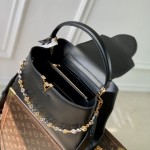 Louis Vuitton Capucines Souple MM Handbag M12924 Black – Shiny Cowhide Leather