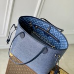Louis Vuitton Neverfull MM M14856 Blue Epi Wave Leather Replica Handbag