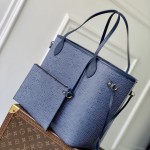 Louis Vuitton Neverfull MM M14856 Blue Epi Wave Leather Replica Handbag