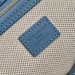 Louis Vuitton Nevereverfull Tote Bag N00198 in Damier Denim 3D Cotton Canvas with Leather Trims