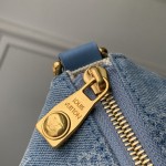 Louis Vuitton Pochette Accessoire XL N00204 Damier Denim 3D Cotton Canvas