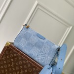 Louis Vuitton Pochette Accessoire XL N00204 Damier Denim 3D Cotton Canvas