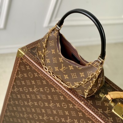 Louis Vuitton - Catchy Small Handbag M25223 Monogram Canvas with Leather Trim